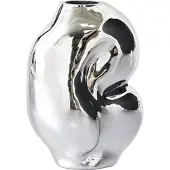 HK Living - Gleam Glasvase small, Chrom