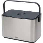 Joseph Joseph Kompost-Mülleimer Collect 4L S/S Food Waste Caddy Grey