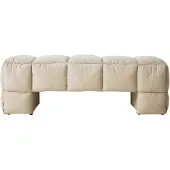 HK Living - Puffy Lobby Bank, 140 cm, pebble