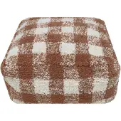 Lorena Canals Hocker / Viereckiger Sitzsack / Pouf Vichy, Farbe:Vichy Toffee