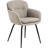 Ebuy24 Dora Esszimmerstuhl Mit Armlehnen Stoff beige.