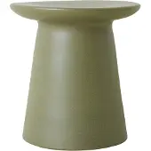 HK Living - Beistelltisch aus Steingut, Ø 40 x H 43 cm, army