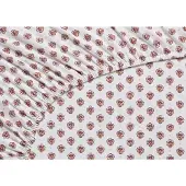 Pip studio Spannbettlaken Jaipur Flower Fitted Sheet Hellblau Perkal-180 x 200 cm