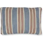 Pip studio Zierkissen Bonsoir Combistripe Kissen Blau (40 x 60 cm)