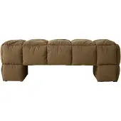 HK Living - Puffy Lobby Bank, 140 cm, olive