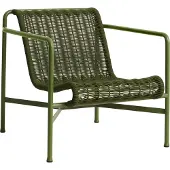 HAY Gartenstuhl HAY Palissade Cord Lounge Chair Low Olive