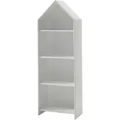 Vipack Kinderregal "Casami, Regalschrank mit 3 Böden und viel Stauraum", weiß, B:57,6cm H:171,3cm T:37cm, Holzwerkstoff, Regale, Kinderregal, aus hochwertigem MDF, weiß lackiert