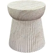 Ebuy24 Bonn Beistelltisch Ø37cm Natur.