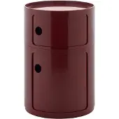 Kartell Componibili Big Container, rot, 2 Elemente, Höhe 61,5 cm - , Componibili Big, Rot, für Wohnzimmer, Kunststoff, Modern