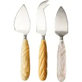 HK Living - Käsemesser-Set, cream (3er-Set)