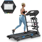 Capital Sports Pacemaker F120 Laufband für Zuhause Klappbar Elektrisch Treadmill Laufbahn Walking Pad, max. 12 km/h, LowNoise-FX Drive Motor, mit oder ohne Massage-Station