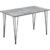 En.casa Esstisch "Hairpin" [120x70cm] Küchentisch Esszimmertisch Tisch Beton []