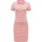 Ragwear A-Linien-Kleid "A-Linien-Kleid Colaro Stripes Dress YOUMODO", Damen, Gr. XXL, N-Gr, pink, Obermaterial: 95% Baumwolle CO. 5% Elasthan EL., Kleider A-Linien-Kleid