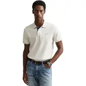 Gant Poloshirt Contrast Pique Polo Herren Eggshell-XXXXXL
