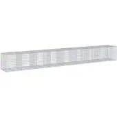 vidaXL Gabione mit Deckel 850x100x100 cm Verzinktes Eisen