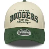 New Era Kappe - 9Forty - Dodgers - Hellbeige/Grün - - 6-12 Jahre (116-152) - Kappen