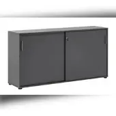 MÖBELPARTNER Schiebetürenschrank Hippo | Small | HxBxT 84x160x40 cm |Anthrazit von PROREGAL