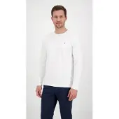Tommy Hilfiger Big & Tall Longsleeve "BT-STRETCH SLIM FIT TEE-B mit Rundhals und Logo" unifarben, casual, slim fit, Baumwollmix, Rundhals, große Größen