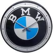 BMW Retro Wand- Uhr Logo DURCHMESSER: 31CM