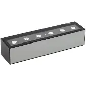 LUCANDE Selim LED-Außenwandleuchte, Länge 30 cm, schwarz - , Selim, Schwarz, Aluminium, Modern