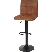 MCW Barhocker MCW-B13, Barstuhl Tresenhocker, WildKunstleder MVG- vintage hellbraun