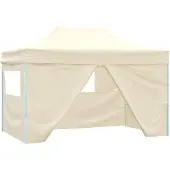 vidaXL Party-Zelt Creme 291 x 431 x 315 cm Oxford-Stoff