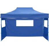 vidaXL Party-Zelt Blau 291 x 431 x 315 cm Oxford-Stoff
