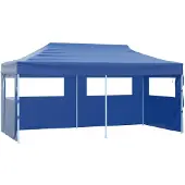 vidaXL Party-Zelt Blau 291 x 580 x 315 cm Oxford-Stoff