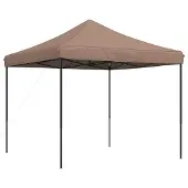 Syfax Party-Zelt Braun 292 x 292 x 315 cm Oxford-Stoff