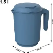 Rotho Mixbecher 1,5 l FRESH, Farbe:Horizon blau