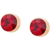 NAEMI Women Earrings in Rose Gold Red | Gr.: onesize