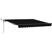 Syfax Markisenstoff Schwarz 300 x 250 cm Polyester