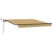 vidaXL Ausziehbare Markise Mehrfarbig 300 x 250 cm Polyester
