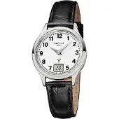 Regent Leder Damen Uhr FR-192 Funkuhr Armband schwarz D2URFR192