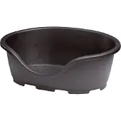 Gebr. De Boon Hunde Kunststoff Liegekorb Domus schwarz, Format:Außenmaß 102 x 67 cm