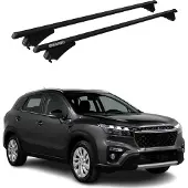 Menabo Grundträger Dachträger für Suzuki SX4 S-Cross 2016-2025 ABE Alu Schwarz
