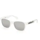 Adidas Originals OR0060 Herren-Sonnenbrille Vollrand Quadratisch Kunststoff-Gestell, weiß
