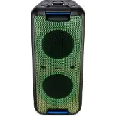 Medion PX-1 Plus Partybox (Akku, mit Mikrofon, tragbarer Bluetooth Lautsprecher groß, Musikbox, Verschiedene Lichteffekte, Partylautsprecher mit Karaoke, 2 x Mikrofonanschluss, AUX, USB)