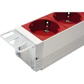 Bachmann 19" Steckdosenleiste 9x Schutzkontakt C20-Stecker, silberfarben