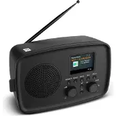 Medion DAB Radio mit Bluetooth DRE-1– Empfang über DAB+ und UKW, Radiowecker, 5W Lautsprecher für klaren Klang, TFT-Display, ASA-Notfallfunktion, Betrieb über Netzanschluss - schwarz