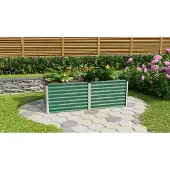 Vitavia Vitavia, Hochbeet "Linus 630", seegras/ alu eloxiert, 188 x 96 x 63 cm (L x B x H)