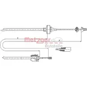 METZGER 10.2372 Kupplungsseil Seilzug für RENAULT TWINGO I (C06) 930/567mm