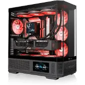 Thermaltake View 370 TG ARGB, Midi Tower, PC, Schwarz, ATX, EATX, micro ATX, Mini-ITX, SPCC, Gehärtetes Glas, Gaming