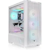 Thermaltake S380 TG ARGB, Midi Tower, PC, Schwarz, Weiß, ATX, EATX, micro ATX, Mini-ITX, SPCC, Gehärtetes Glas, Gaming
