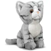 Animigos - World Of Nature Grey Tabby Cat (37235)