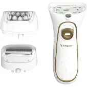 Beper 3BEPI001-2in1 Epilierer, Kabel- oder Akkubetrieb, Plug&Play, zwei Köpfe, zwei Geschwindigkeiten, Rasierer und Silk-épil, schnelle Enthaarung, Licht, Etui und Bürste im Lieferumfang