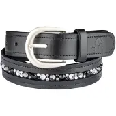 E.L.T Ledergürtel Jewel Schwarz 95 cm
