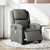 vidaXL Massagesessel Elektrisch Dunkelgrau Stoff , Klassische Sessel 2024 Neu