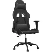 Syfax Gaming-Stuhl mit Massagefunktion Schwarz Kunstleder
