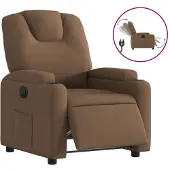 Syfax Relaxsessel Elektrisch Braun Stoff
